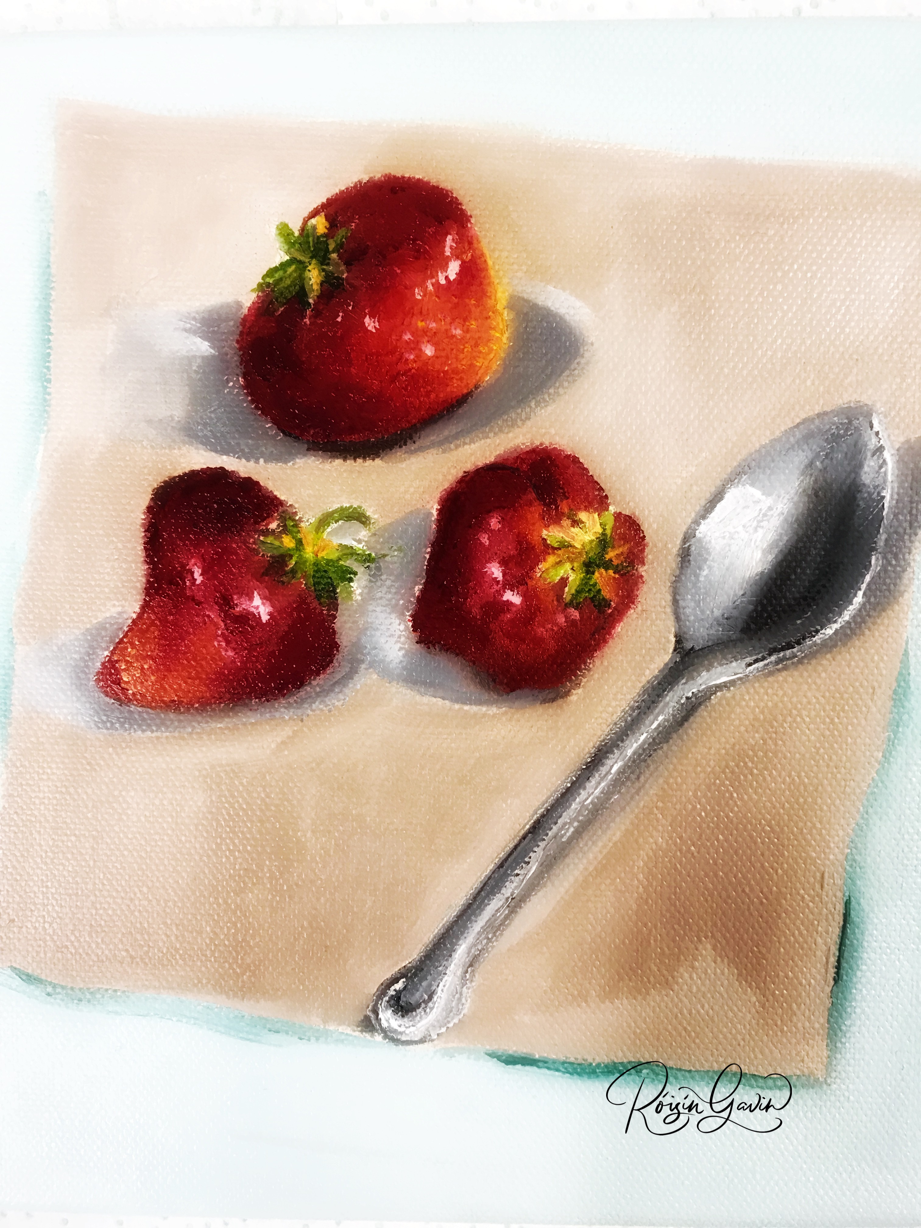 Strawberries oilpainting
