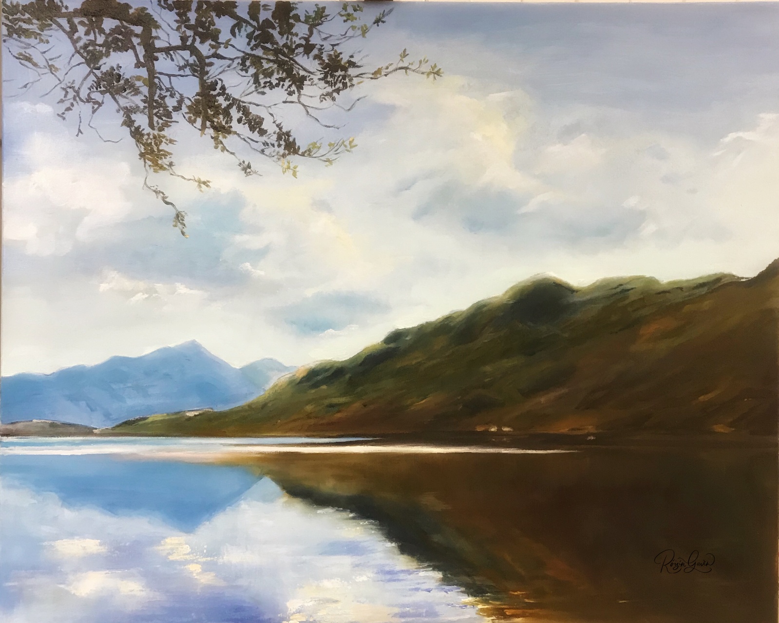 Reflections in the West oilpainting