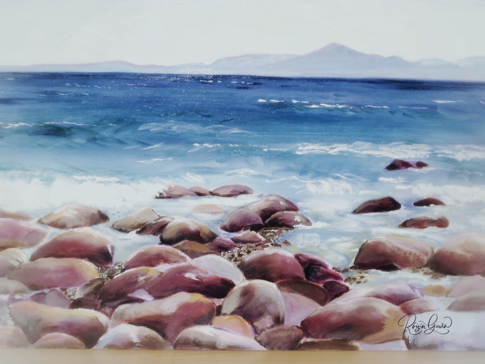 An impression of Croagh Patrick oilpainting