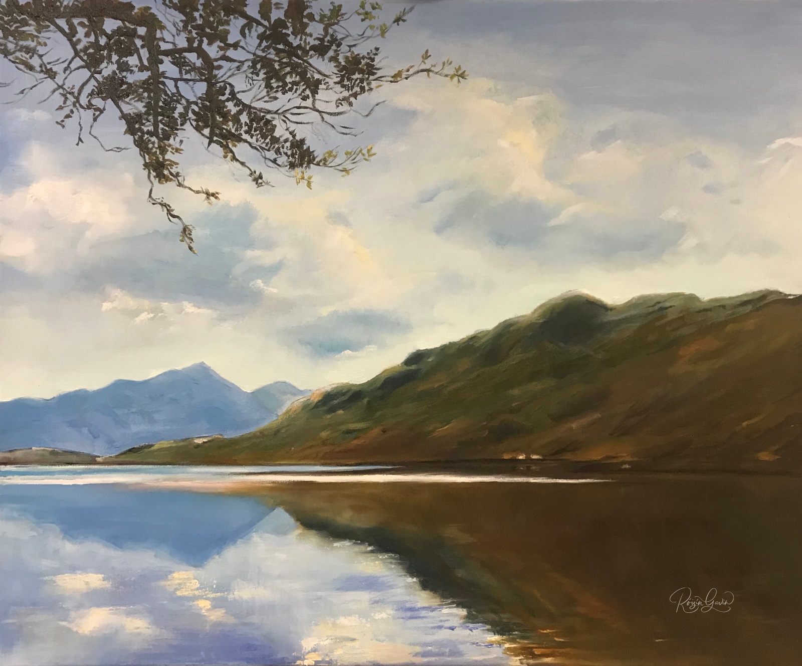 Reflections in the West oilpainting