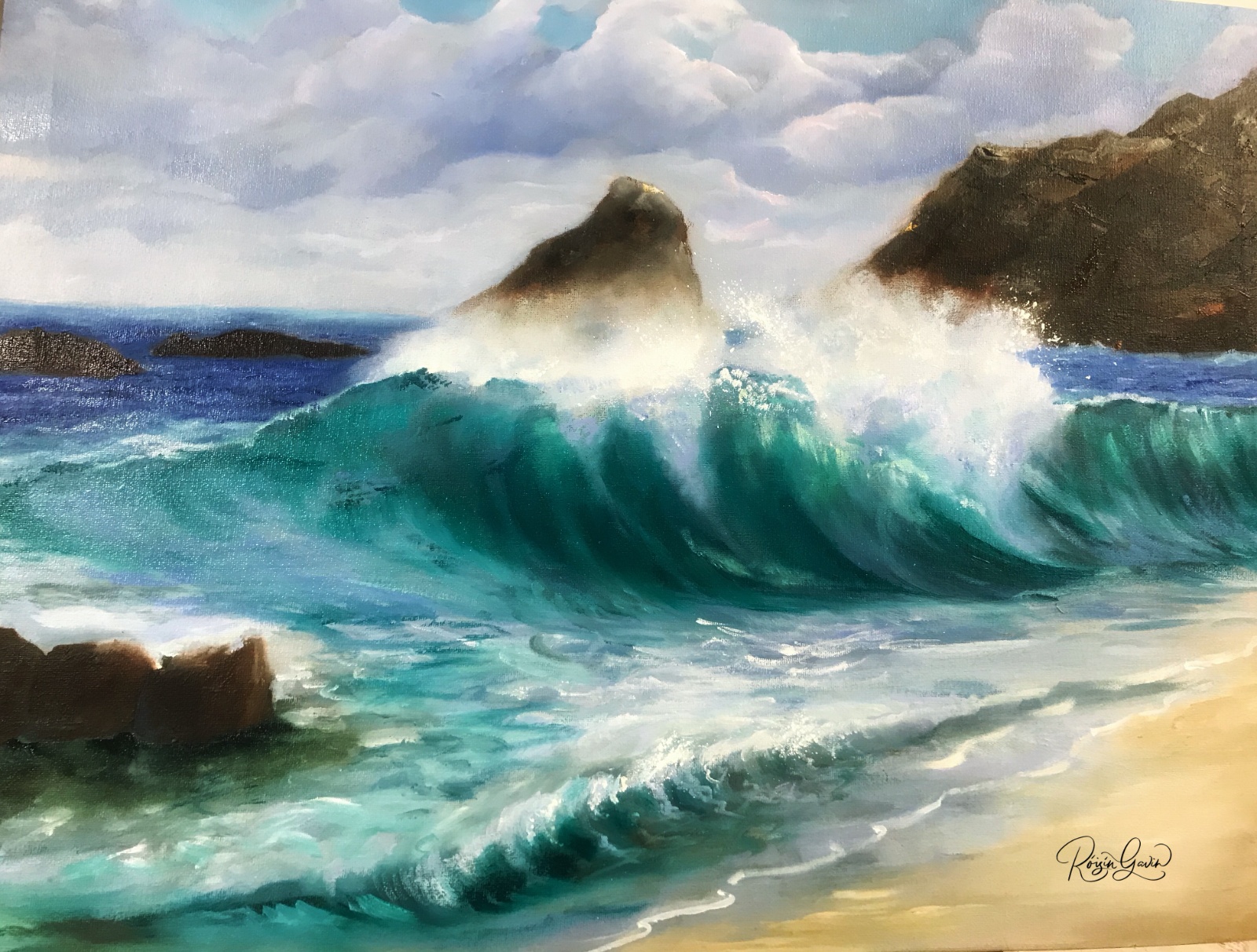 From Lough Key to Iona oilpainting